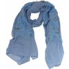 Šátek Ewena šátek s květy modrá