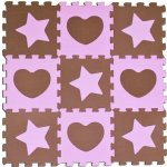 SUN TA TOYS artik Puzzle hvezdy a srdce ružové 9 ks S4 – Zboží Dáma