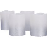Solight sada LED svíček s časovačem 4x svíčka 6,5cm stříbrná barva 4xCR2032 součástí – Hledejceny.cz