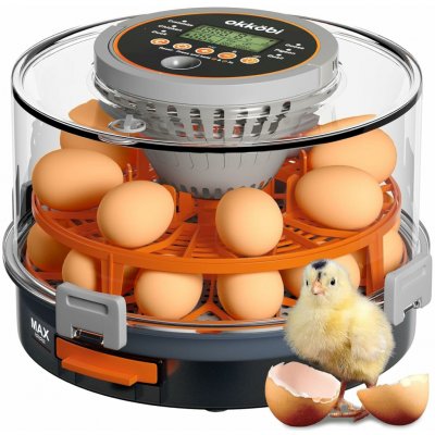 Amzon Plně automatický inkubátor inkubátor pro 12 nebo 20 vajec OKKÖBI EU2 – Zboží Mobilmania