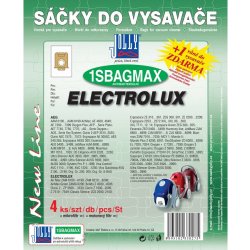 Jolly MAX 1 SBAG (4+1+1ks) do vysav. PHILIPS, ELECTROLUX, TORNADO, VOLTA