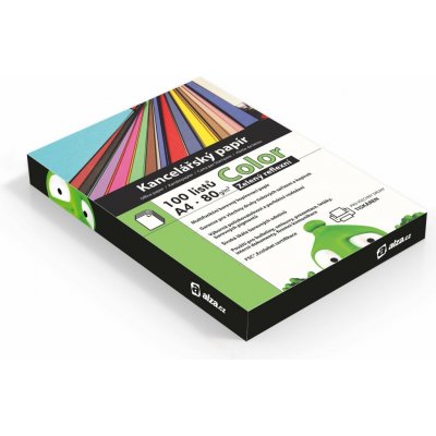 Alza Color A4 zelený reflexní 80g 100 listů – Hledejceny.cz