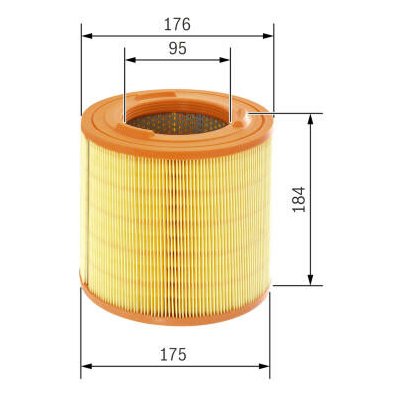 Vzduchový filtr BOSCH F 026 400 183 – Hledejceny.cz