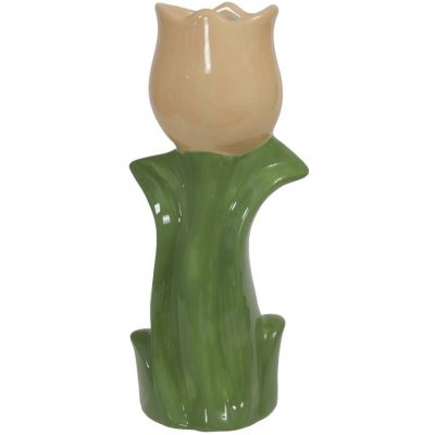 VÁZA TULIPÁN KERAMIKA 20,5CM BROSKYŇOVÁ – Hledejceny.cz