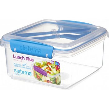 Sistema svačinový box Lunch Plus To Go světle modrá