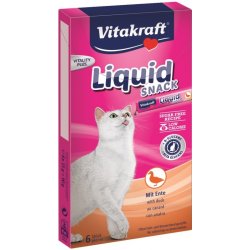 Vitakraft snack cat Liguid kachna a glucan 6 x 15 g