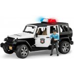 BRUDER 02526 2526 Auto jeep Wrangler Rubicon Policie + figurka model 1:16 – Zbozi.Blesk.cz