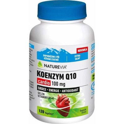 NatureVia Koenzym Q10 Cardio kapsle pro normální funkci srdce a cév 120 kapslí – Zboží Dáma