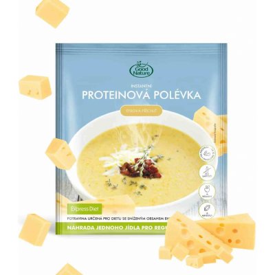 Good Nature Express Diet instantní proteinová polévka se sýrovou příchutí na hubnutí 58 g – Zboží Mobilmania