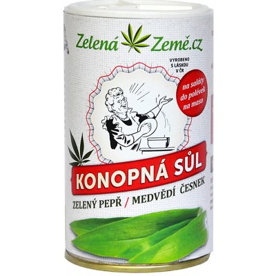Zelená Země Konopná sůl pepř a medvědí česnek 165 g – Zboží Dáma