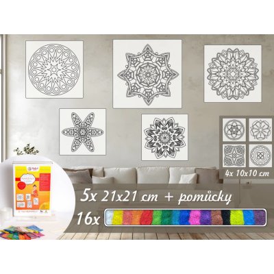 Radost v písku Střední sada MANDAL 2 Barevné pískování obrázků – Hledejceny.cz