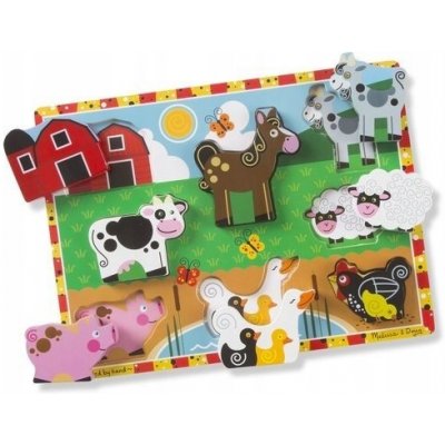 Melissa&Doug puzzle 3D farma 8 el – Zbozi.Blesk.cz