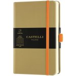 Castelli Linkovaný zápisník Milano A6 Aqua Olive – Zboží Živě