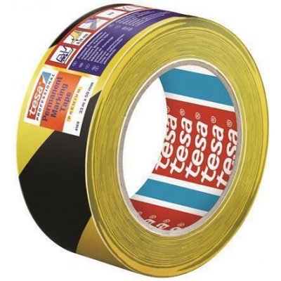 Tesa Prémium značkovací páska 50 mm x 33 m žluto-černá 4169 – Hledejceny.cz