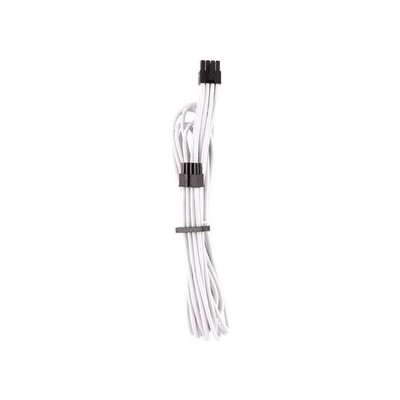 Corsair Premium Sleeved EPS12V ATX12V kabel (Gen 4) bílá / textilní opletení / délka 750mm (CP-8920238) – Zboží Mobilmania
