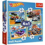 TREFL Autíčka Hot Wheels 4v1 35,48,54,70 dílků – Zboží Mobilmania