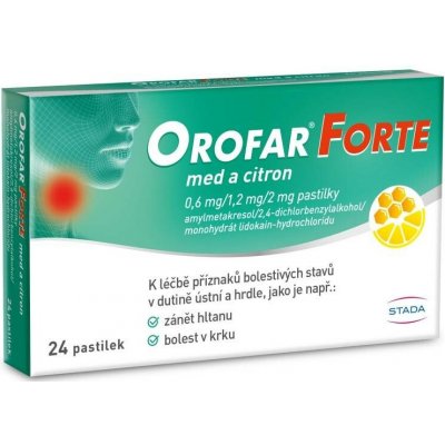 OROFAR FORTE MED A CITRON 0,6MG/1,2MG/2MG PAS 24 – Hledejceny.cz
