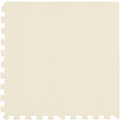 Divio Pěnový koberec MAXI COLOR 1 ks 62x62x1 cm krémový