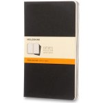 Moleskine Sešity Cahier L linkované 3 ks černý – Zboží Dáma