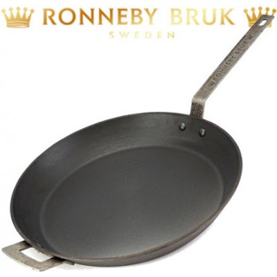 Cast iron cookware from Ronneby Bruk Sweden, pre-seasoned