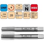 NÁSTROJE CZ Sadový závitník UNF 1"-12 I+III SADA 2B HSS DIN 2181 - 0305 - CZZ0305-UNF-1"-12-SD-2B – Hledejceny.cz