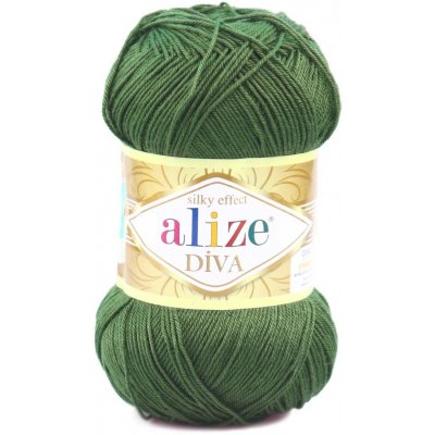 Alize příze Diva 273 khaki – Hledejceny.cz