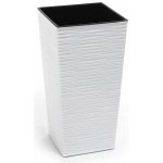 LAMELA květináč FINEZIA DLUTO vroubek 300 x 300 mm bílý – Sleviste.cz