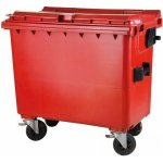 MEVA-TEC Plastový kontejner 660 l červený – Zboží Mobilmania