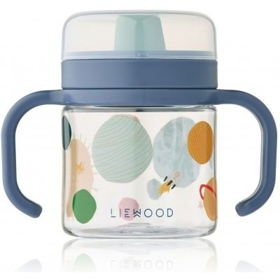 Liewood tréninkový hrneček pro děti Kylo Universe modrá barva plast 280 ml – Sleviste.cz