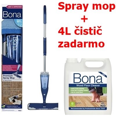 Bona Premium Spray Mop na drevené podlahy + 4 l čistič