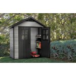 Keter OAKLAND 754 Zahradní domek 210 x 125 x 253 cm šedá/antracit 17197419 – Sleviste.cz