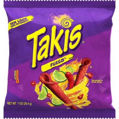 Takis Fuego Hot Chilli Pepper&Lime Tortila Chips 28,4 g – Hledejceny.cz