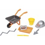 Écoiffier zednické kolečko The Builder Kit s přilbou a pracovním nářadím – Zboží Mobilmania