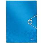 Leitz Desky s gumičkou WOW, A4, PP, modrá – Zboží Mobilmania