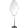 Kosmetické zrcátko Clayre & Eef stříbrné antik kovové stolní kosmetické zrcadlo