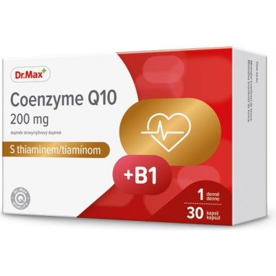 Dr.Max Coenzyme Q10 200 mg s thiaminem 30 kapslí – Sleviste.cz