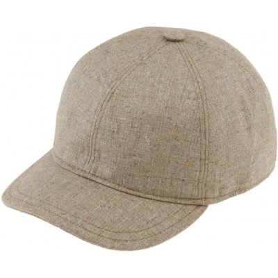 Fiebig Headwear since 1903 Luxusni hedvábná béžová s krátkým kšiltem Baseball Cap UV filtr 50 ochranný faktor – Zboží Mobilmania