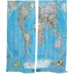 IMPAR Závěsy Mapa (Rozměr : 140x250, Materiál: Interlock) – Hledejceny.cz