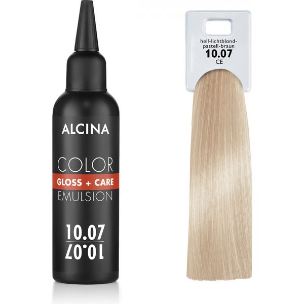 Barva na vlasy Alcina Tónovací emulze 10.07 Jasná blond pastelová hnědá 100 ml