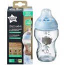 Tommee Tippee kojenecká láhev C2N skleněná potisk blue 250ml