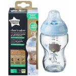 Tommee Tippee kojenecká láhev C2N skleněná potisk blue 250ml – Zboží Dáma