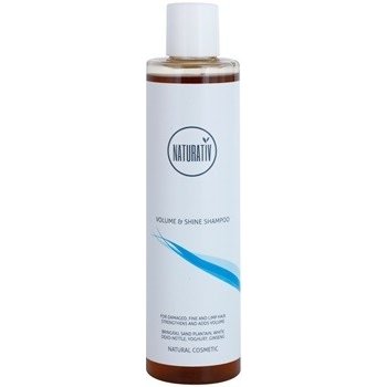 Naturativ Hair Care Volume & Shine objemový šampon pro jemné a zplihlé vlasy Bringraj Sand Plantain White Dead-Nettle Yoghurt Ginseng 250 ml