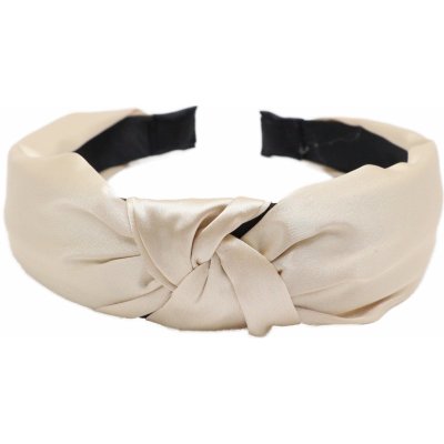 Saténová čelenka se sukem Barva: zlato-béžová – Zboží Dáma