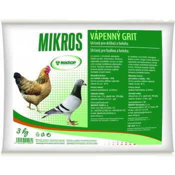 Mikros VPC vápenný grit plv 3 kg