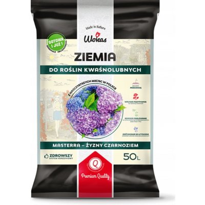 Wokas Univerzální zemina pro kyselomilné rostliny pH 3,8-4,7 50 l – Hledejceny.cz