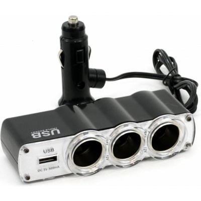 Roztrojka autozapalovače + USB SOC-04, , , – Zboží Živě