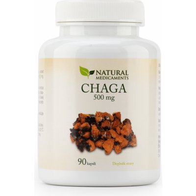 Natural Medicaments Chaga 500 mg 90 kapslí – Hledejceny.cz