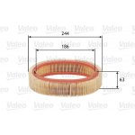 Vzduchový filtr VALEO 585606 – Hledejceny.cz