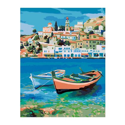 Rosa Malování podle čísel Azurové pobřeží 35 x 45 cm – Zboží Dáma