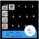 Aigostar LED Ven. ván. řetěz 25xLED/8 funkcí 3xAA 2,5m IP44 studená bílá B10303K51 – Sleviste.cz